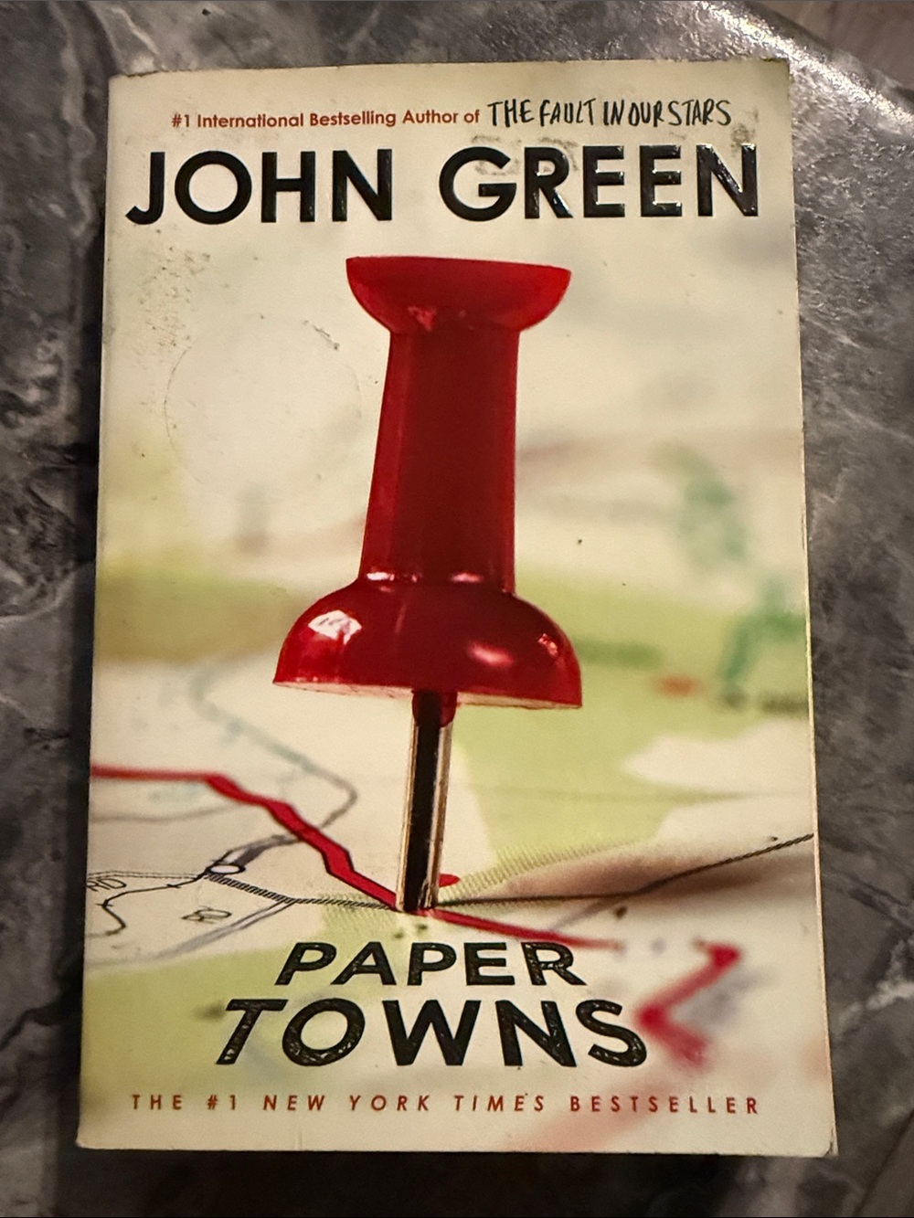 John Green Paper Towns Paperback Book - Red Accent